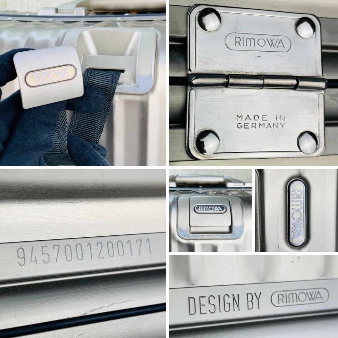 【人気モデル】RIMOWA リモワ TOPAS トパーズ TITANIUM チタニウム 82L 4輪 MW TSAロック オリジナル チェックイン L スーツケース アルミの画像10