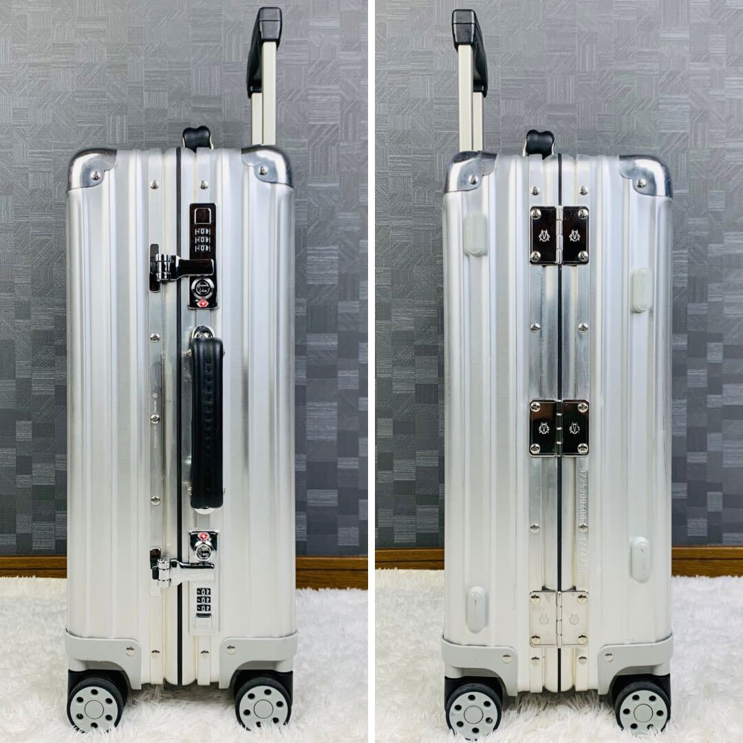 現行【極美品】RIMOWA リモワ Classic クラシック Cabin キャビン S 33L 機内持ち込み 4輪 TSAロック アルミ スーツケース キャリー バッグの画像3