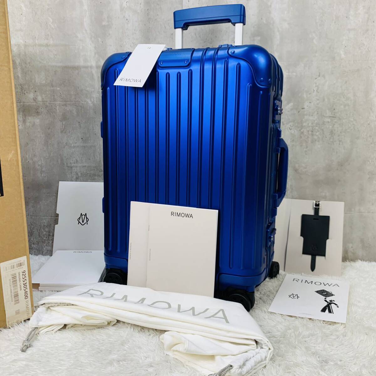 現行【新品未使用】RIMOWA リモワ ORIGINAL オリジナル CABIN キャビン 35L 機内持ち込み Marine マリン ブルー 青 スーツ ケース キャリー_画像1