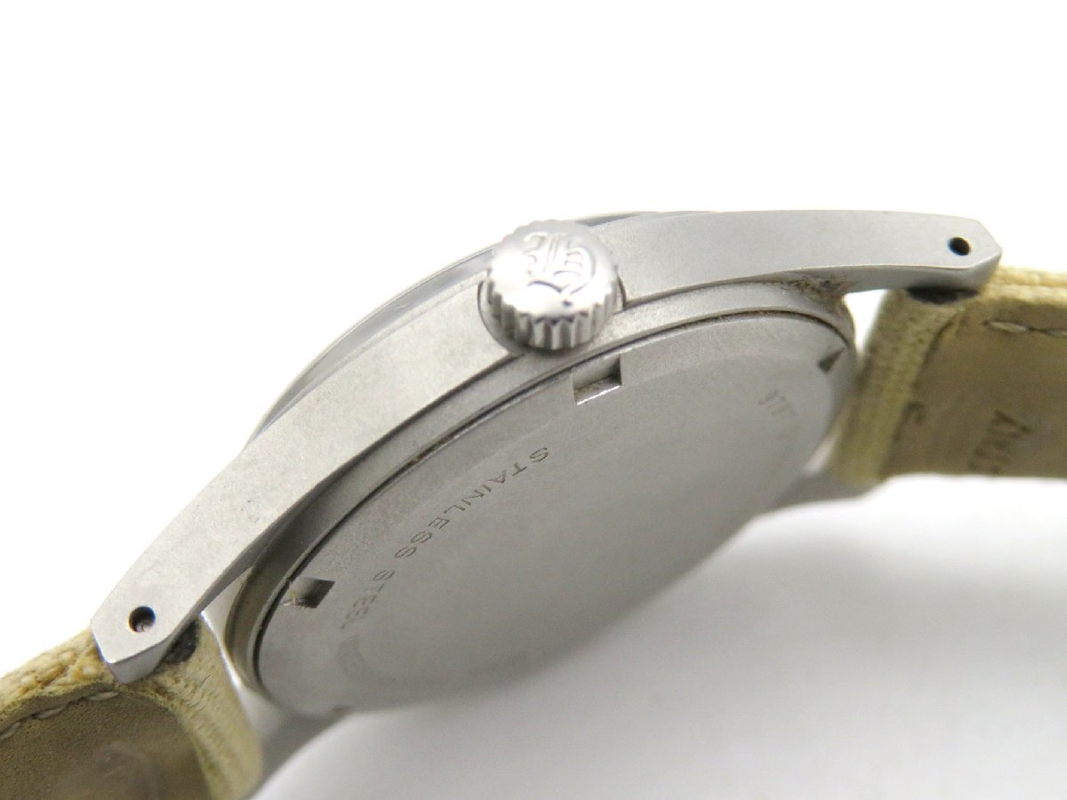 1円■ジャンク■ ハミルトン カーキ ブラック クオーツ ユニセックス 腕時計 K29304_画像2