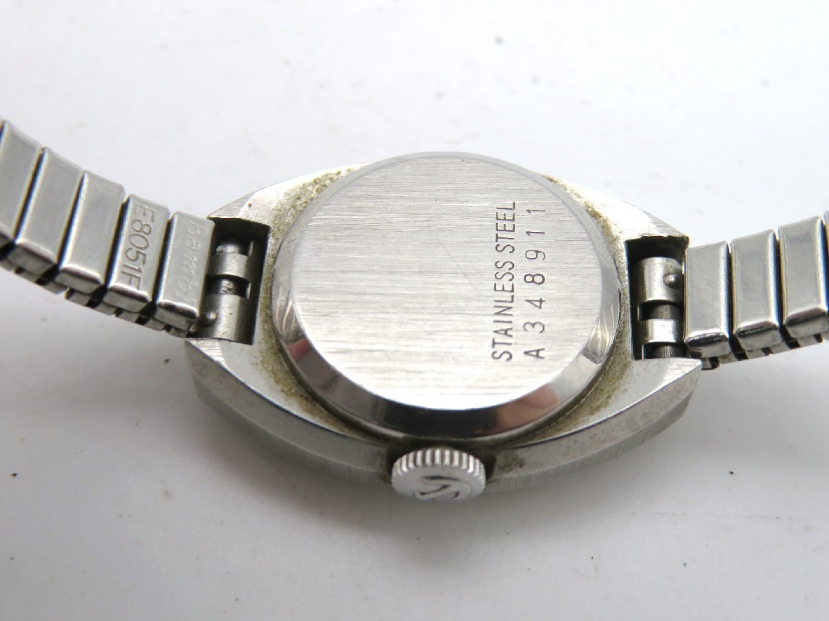 1円◆稼働◆ ラドー Bernina シルバー 手巻き レディース 腕時計 K29405_画像5