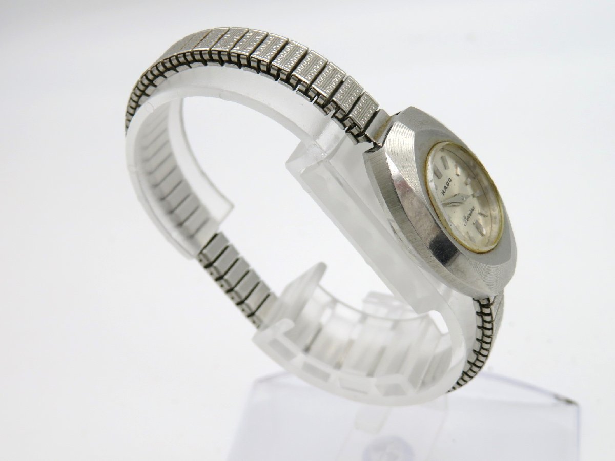 1円◆稼働◆ ラドー Bernina シルバー 手巻き レディース 腕時計 K29405_画像3