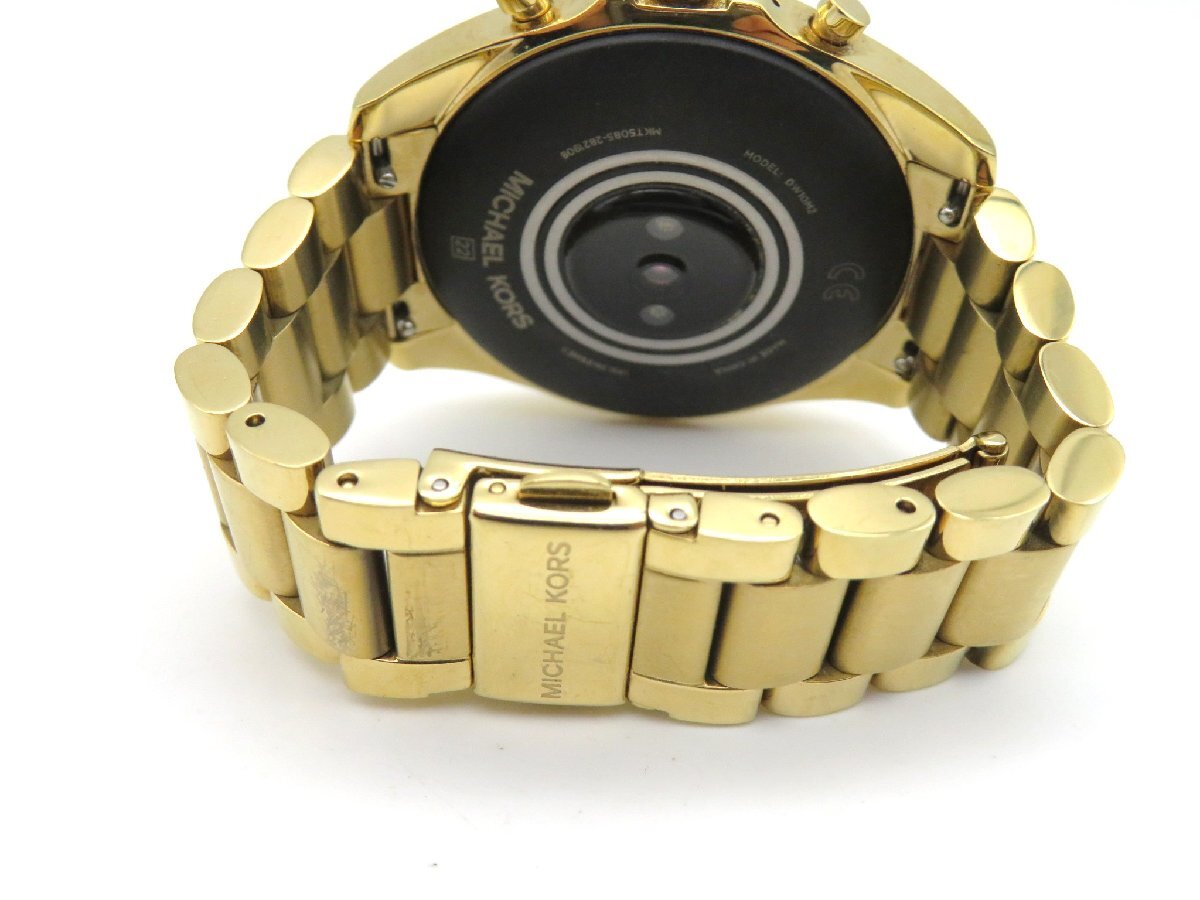 1円◆稼働◆ マイケルコース スマートウォッチ デジタル 充電式 メンズ 腕時計 K37901_画像5