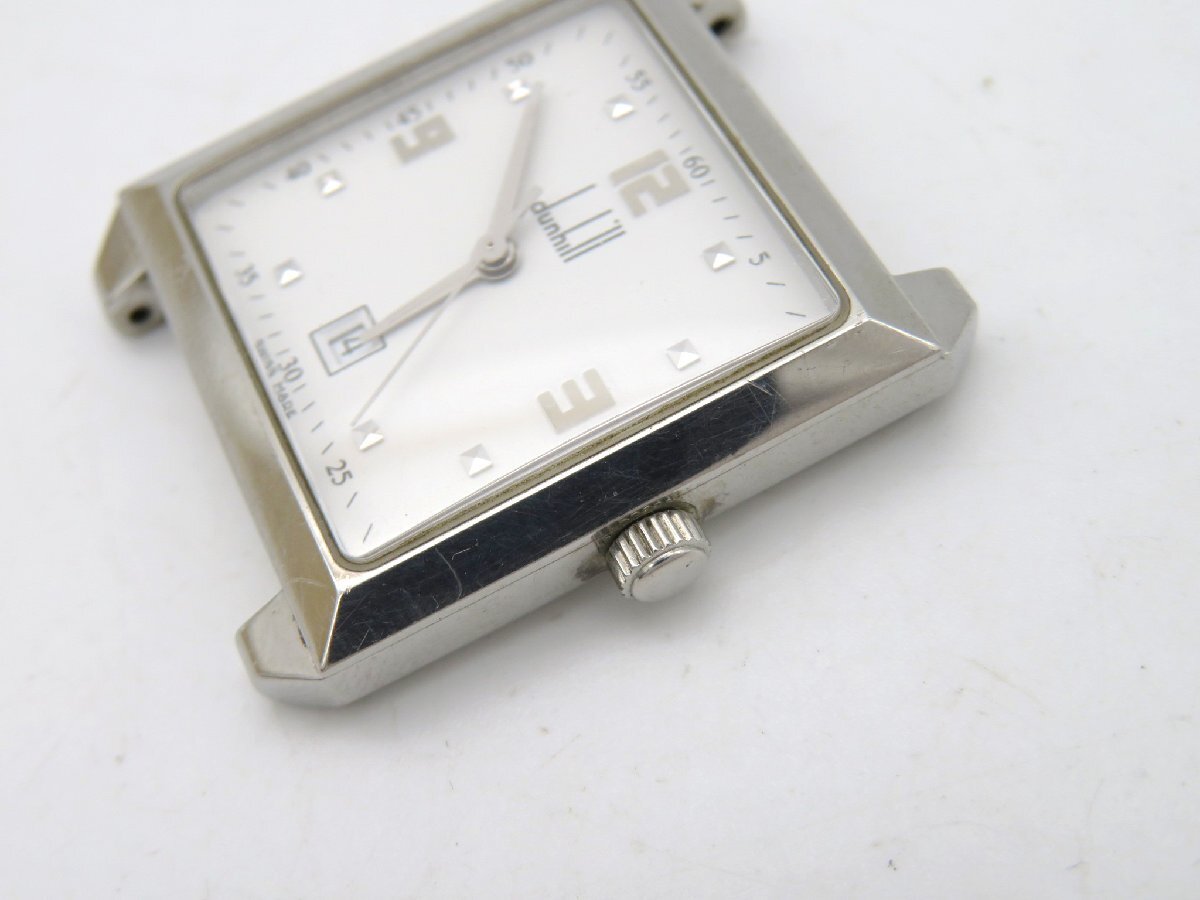 1円◆稼働◆ ダンヒル BB 14631 白 クオーツ レディース 腕時計 K59802_画像2