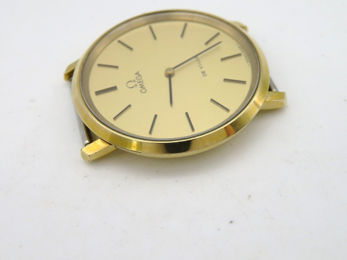 1円◆稼働◆ オメガ デビル ゴールド 手巻き ユニセックス 腕時計 K75905_画像4