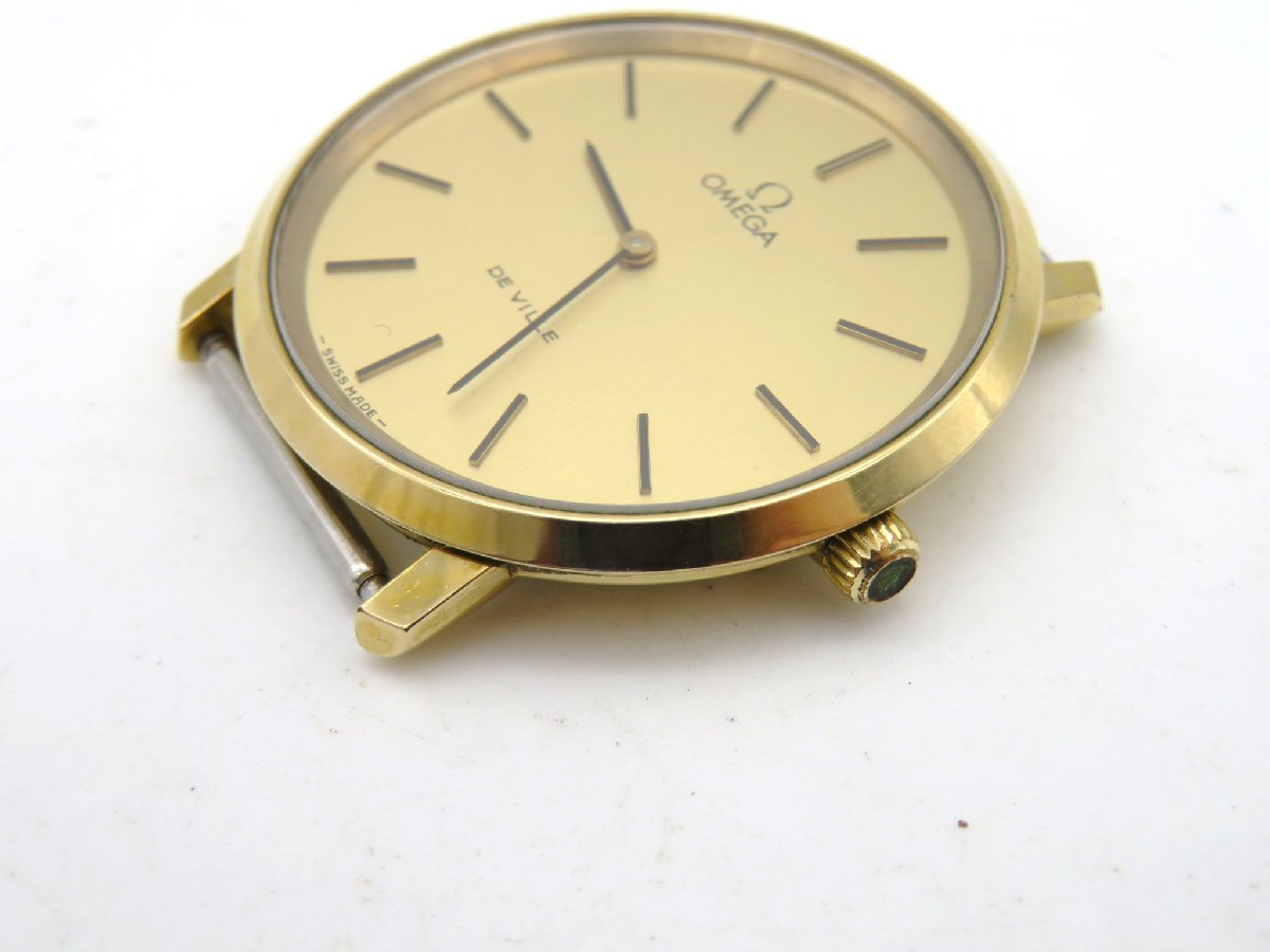 1円◆稼働◆ オメガ デビル ゴールド 手巻き ユニセックス 腕時計 K75905_画像2