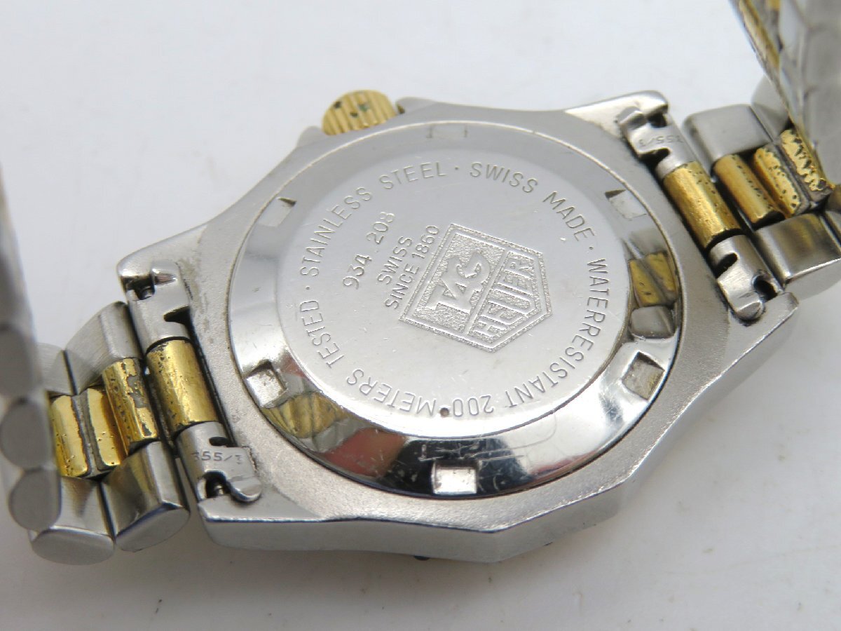 1円◆稼働◆ タグホイヤー 934.208 シルバー クオーツ レディース 腕時計 K76901_画像4