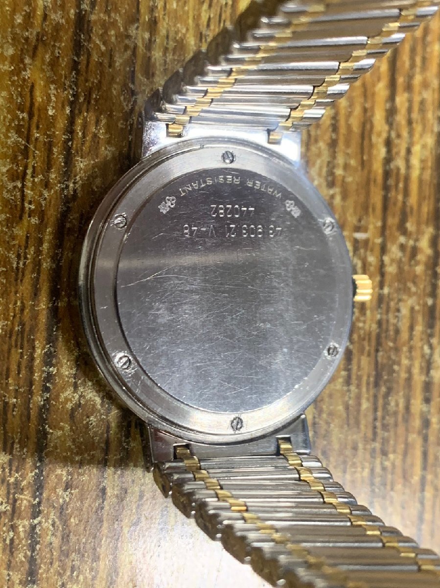 1円◇稼働◇ コルム ロムルス シルバー クオーツ ユニセックス 腕時計  O117の画像2
