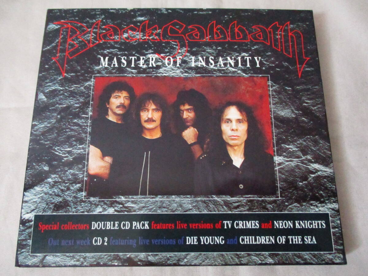 BLACK SABBATH Master Of Insanity ’92 輸入盤 2週にわたって発売されたマキシ・シングルの２枚セット ライヴ４曲収録_画像1