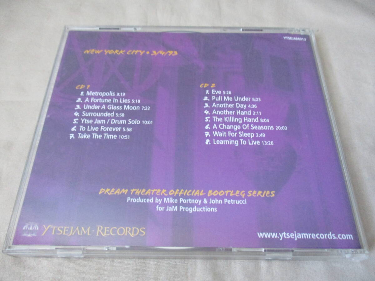 DREAM THEATER New York City,3/4/93 Official Bootleg Live ’07 輸入盤 オリジナル 2枚組 全15曲 KeyはKevin Moore YTSEJAM RECORDS_画像6