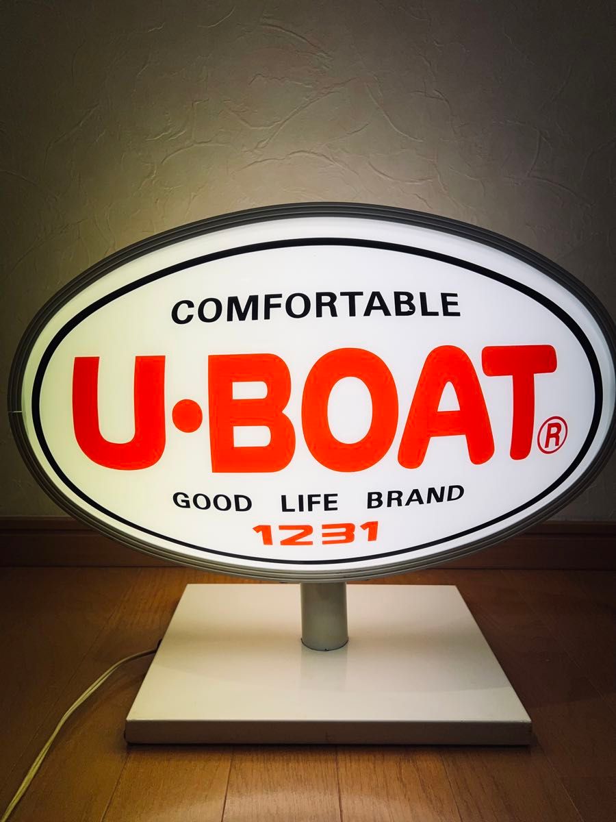 珍品 U・BOAT 1231 ヴィンテージ 電飾看板 大型 アメリカン雑貨 珍品 U・BOAT 1231 ヴィンテージ 電飾看板 大型 アメリカン雑貨