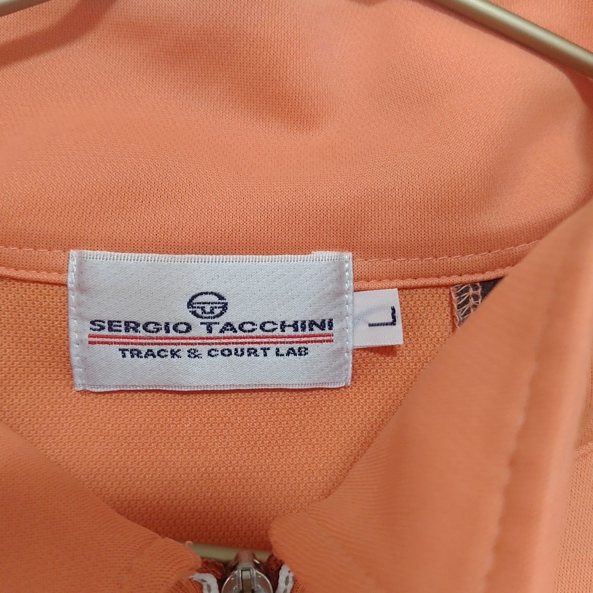 SERGIO TACCHINI セルジオタッキーニ テニスウェア L 半袖ウェア ジップ ポロシャツ ハーフジップ ゴルフウェア