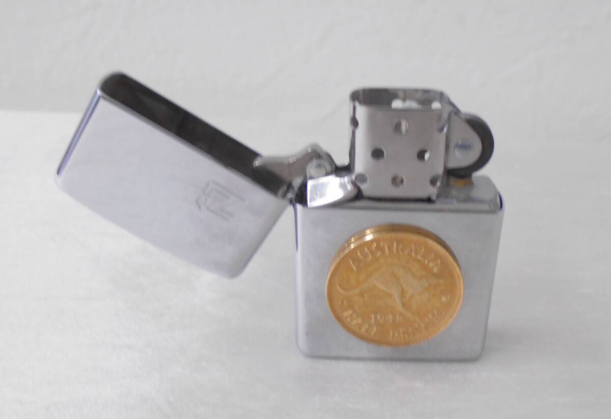 １円～☆Zippo オイルライター ２点おまとめ シルバー系 グアム オーストラリア 着火未確認 中古品☆_画像2