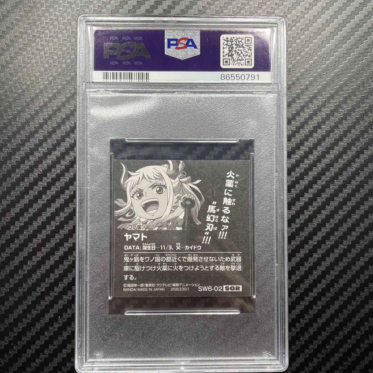 希少 PSA10 ワンピース ウエハース SGR ヤマト sw6-02 ONE PIECE 希少 PSA10 ワンピース ウエハース SGR ヤマト sw6-02 ONE PIECE