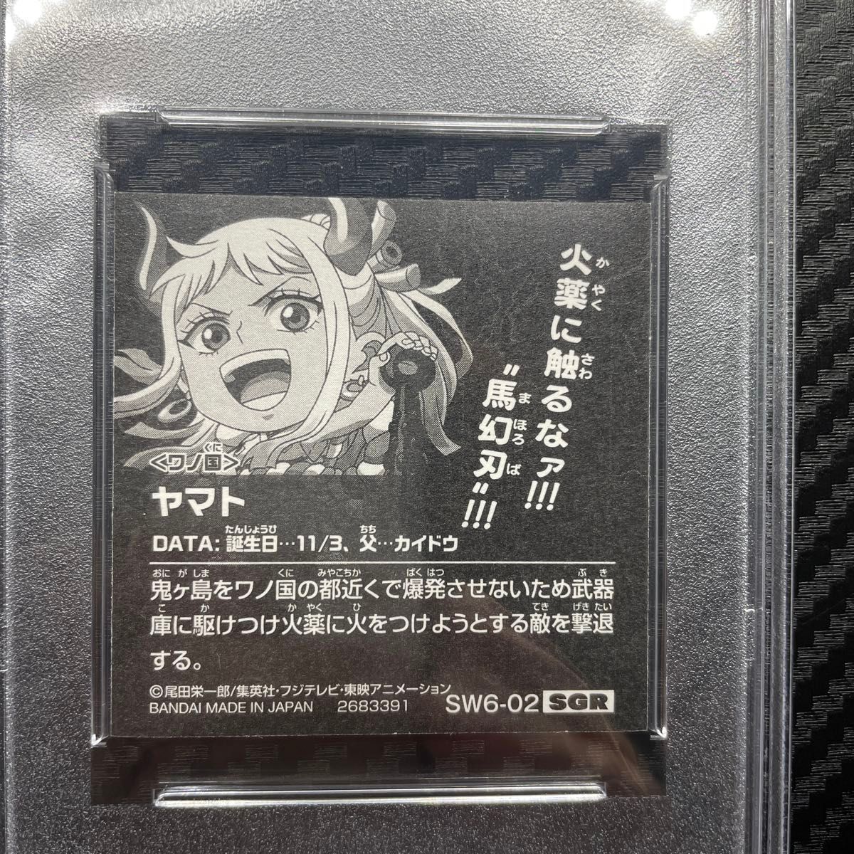 希少 PSA10 ワンピース ウエハース SGR ヤマト sw6-02 ONE PIECE 希少 PSA10 ワンピース ウエハース SGR ヤマト sw6-02 ONE PIECE