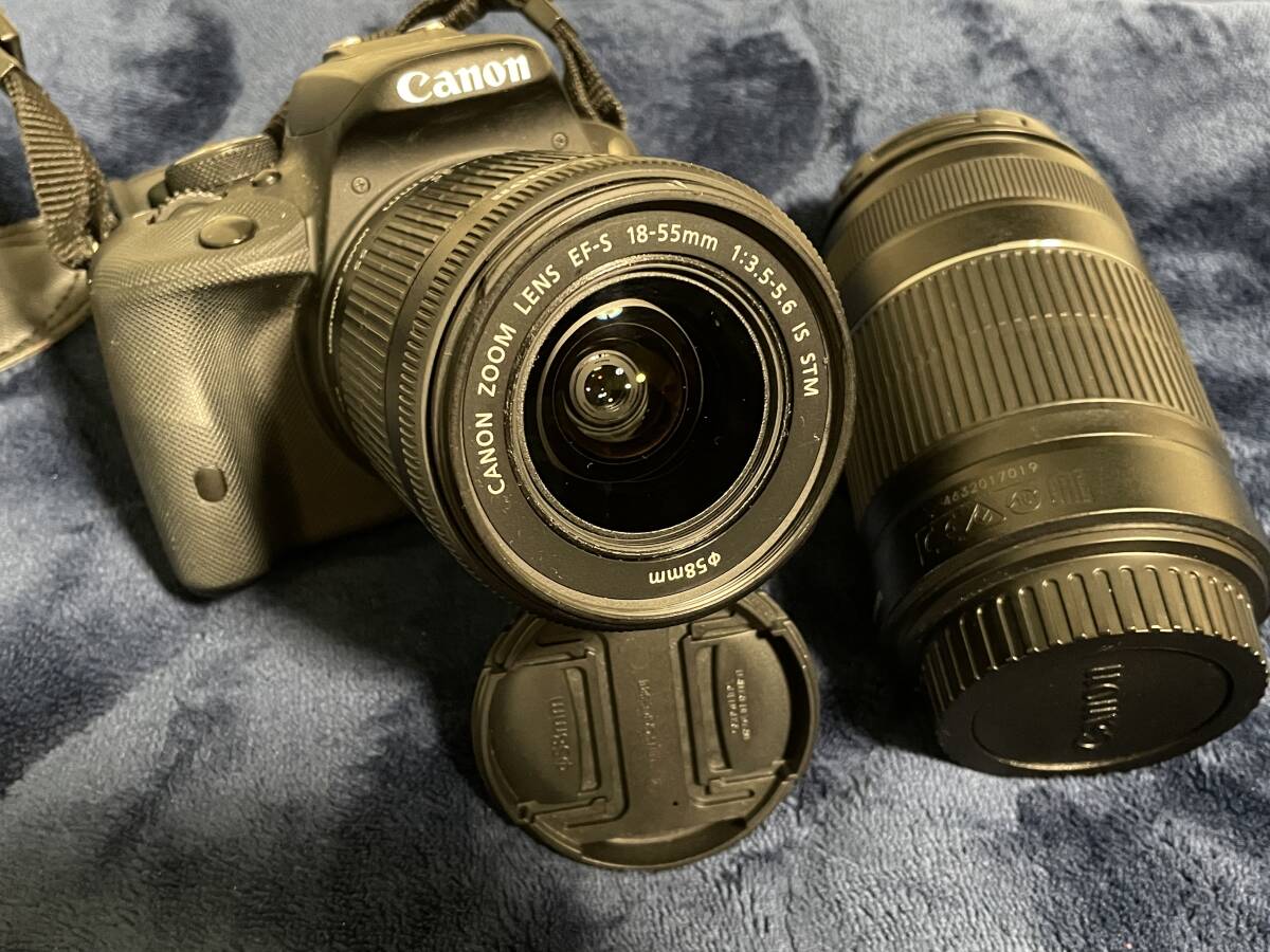 【２４日最終日】Canon/キャノン EOS Kiss X7 ダブルズームキット ブラック デジタル一眼レフカメラ