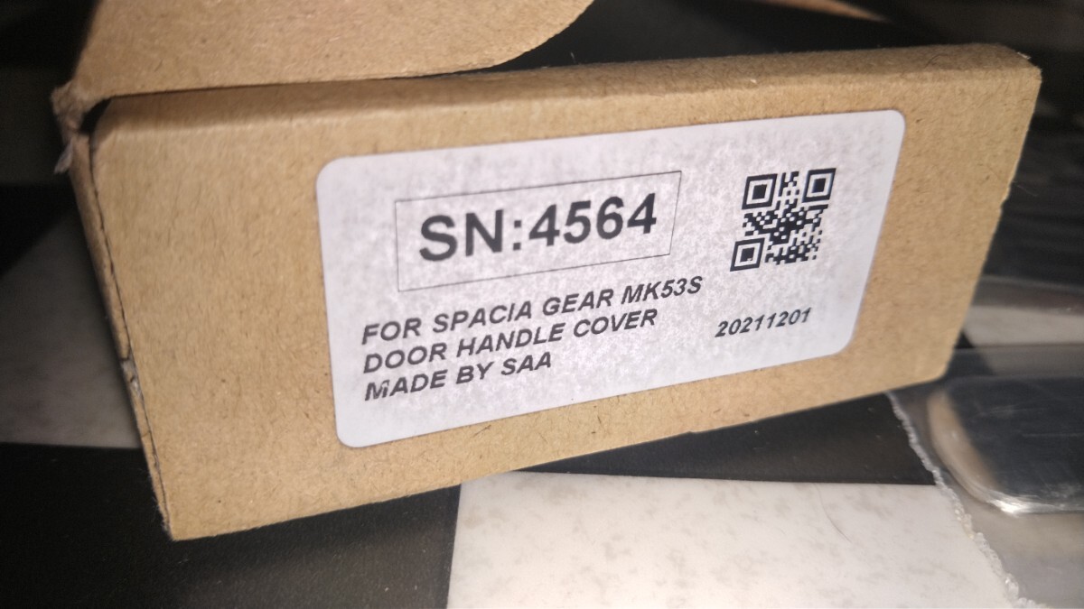 新品 MK53S スペーシア ギア ドア ハンドル プロテクター カバー ステンレス カスタム ベース スズキ SUZUKI SPACIA GEAR キャンプ テント _画像4