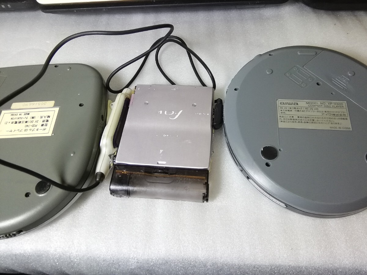 ポータブルプレーヤー MDプレーヤー/ CDプレーヤー/DVDプレーヤー  SHARP ST770 KENWOOD DPC-393/aiwa XP-V330/他 まとめて【ジャンク】の画像9