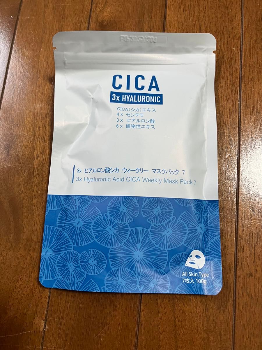 MITOMO 日本製 CICA シカ ３種ヒアルロン酸 シカ保湿 スキンケア 潤い フェイスマスクパック7枚入り 【