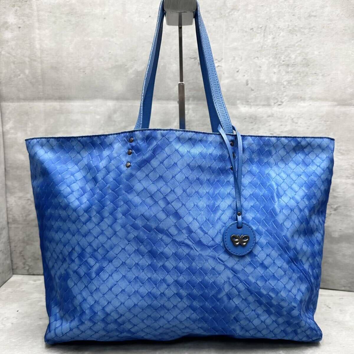 1円■希少カラー■ BOTTEGA VENETA ボッテガヴェネタ メンズ イントレッチオリュージョン トートバッグ ビジネスバッグ 肩掛け A4 大容量の画像2