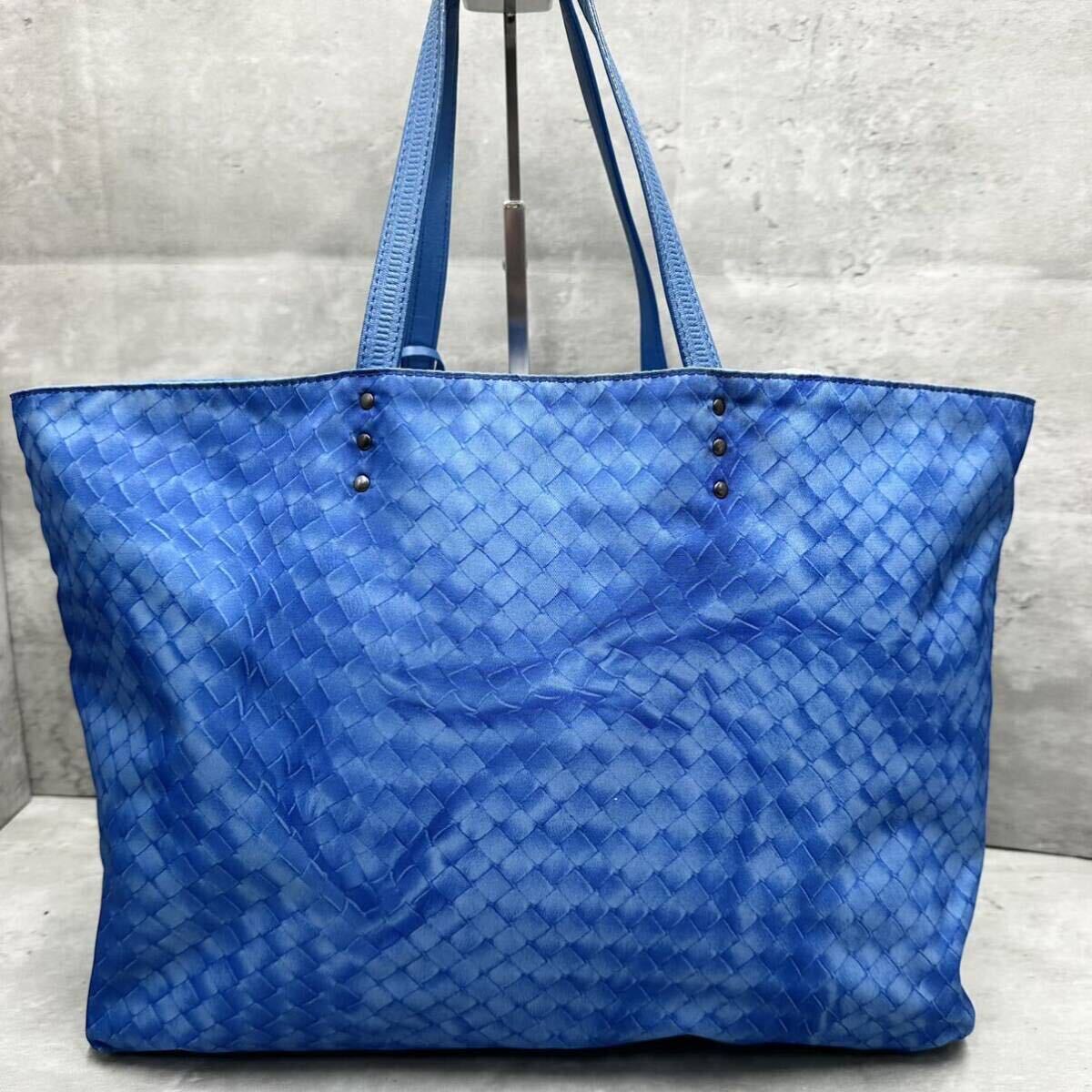 1円■希少カラー■ BOTTEGA VENETA ボッテガヴェネタ メンズ イントレッチオリュージョン トートバッグ ビジネスバッグ 肩掛け A4 大容量の画像3