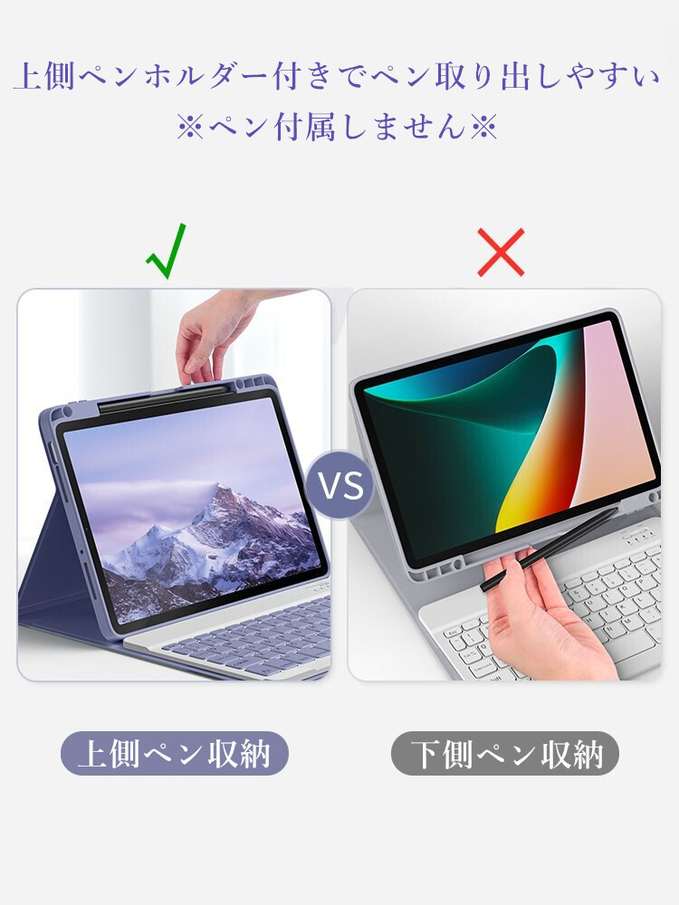 iPad10 キーボードケース 2022新型 iPad 第10世代 キーボード カバー マグネット 分離式 アイパッド10 カラーキーボード 女性向け かわいい_画像2