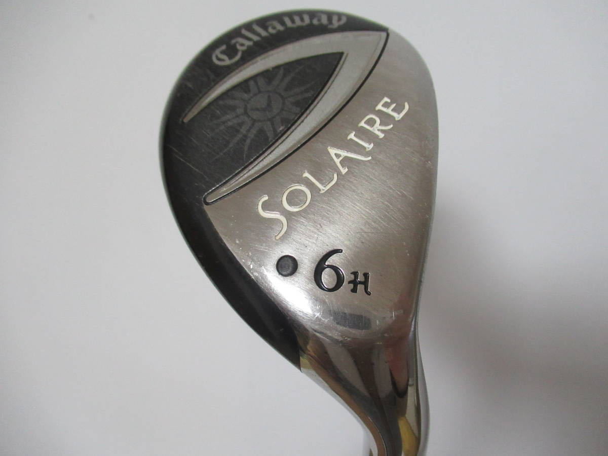 ★Callaway キャロウェイ SOLAIRE ユーティリティ 6H レディース 30° 純正カーボンシャフト J179　★レア★激安★中古★　★_画像1