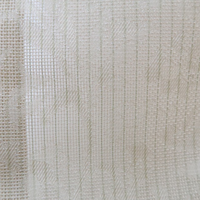 ゆめsaku2 新品 紋紗 夏着物 仕付け糸付 トールサイズ 正絹“心癒す蒸栗色が解くレースのような美しさと夏のおもてなし”お召 1657の画像2