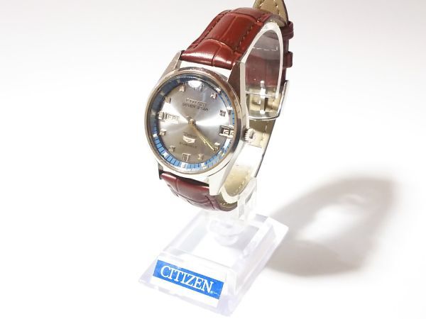 【Yy0☆】CITIZEN/シチズン◇SEVEN STAR DX/デラックス7/Cal.5270◇1968年製♂21石自動巻き/新品ベルトの画像5