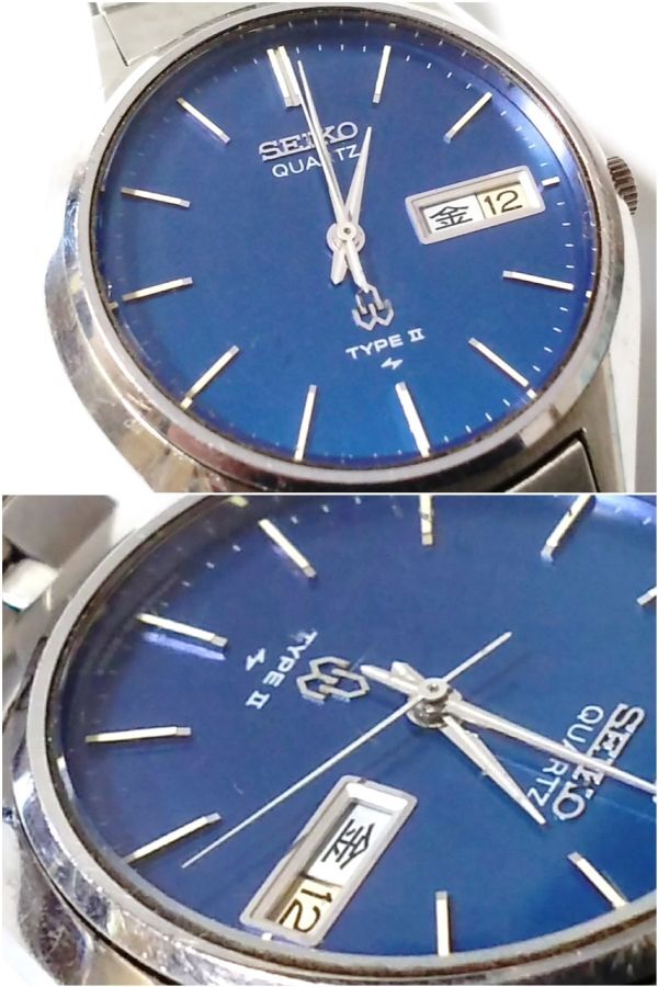 【Ss2】SEIKO/セイコー◇TYPEⅡ/タイプⅡ/4336-8000/QHP011◇1977年製♂クオーツ/デイデイト/Mブルー_画像2