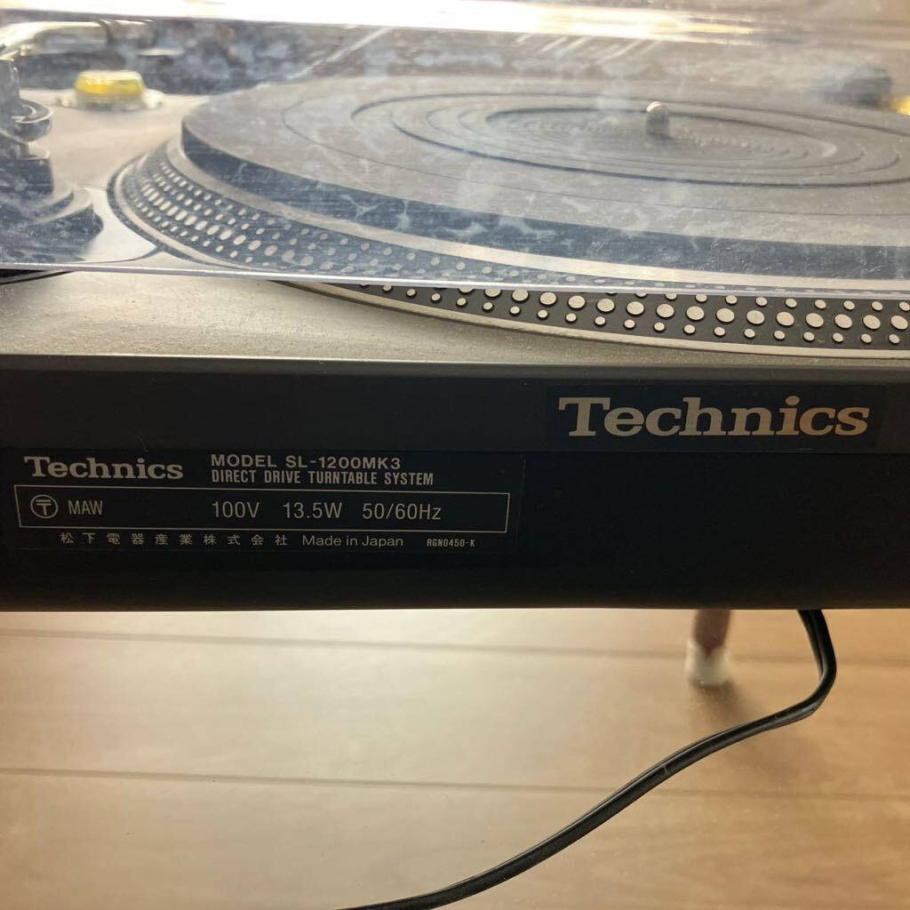 technics SL-1200mk2ターンテーブル Technics レコードプレイヤー テクニクス レコードプレーヤー _画像9