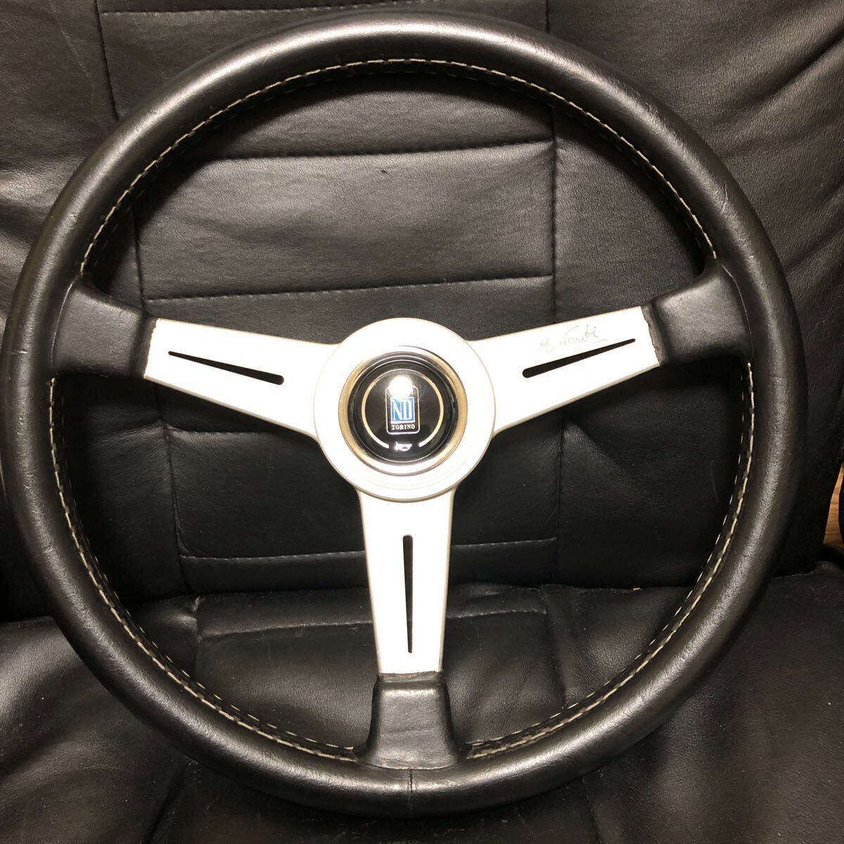 1 jpy start [FET]NARDI CLASSIC * Nardi Classic * leather steering gear * that time thing 