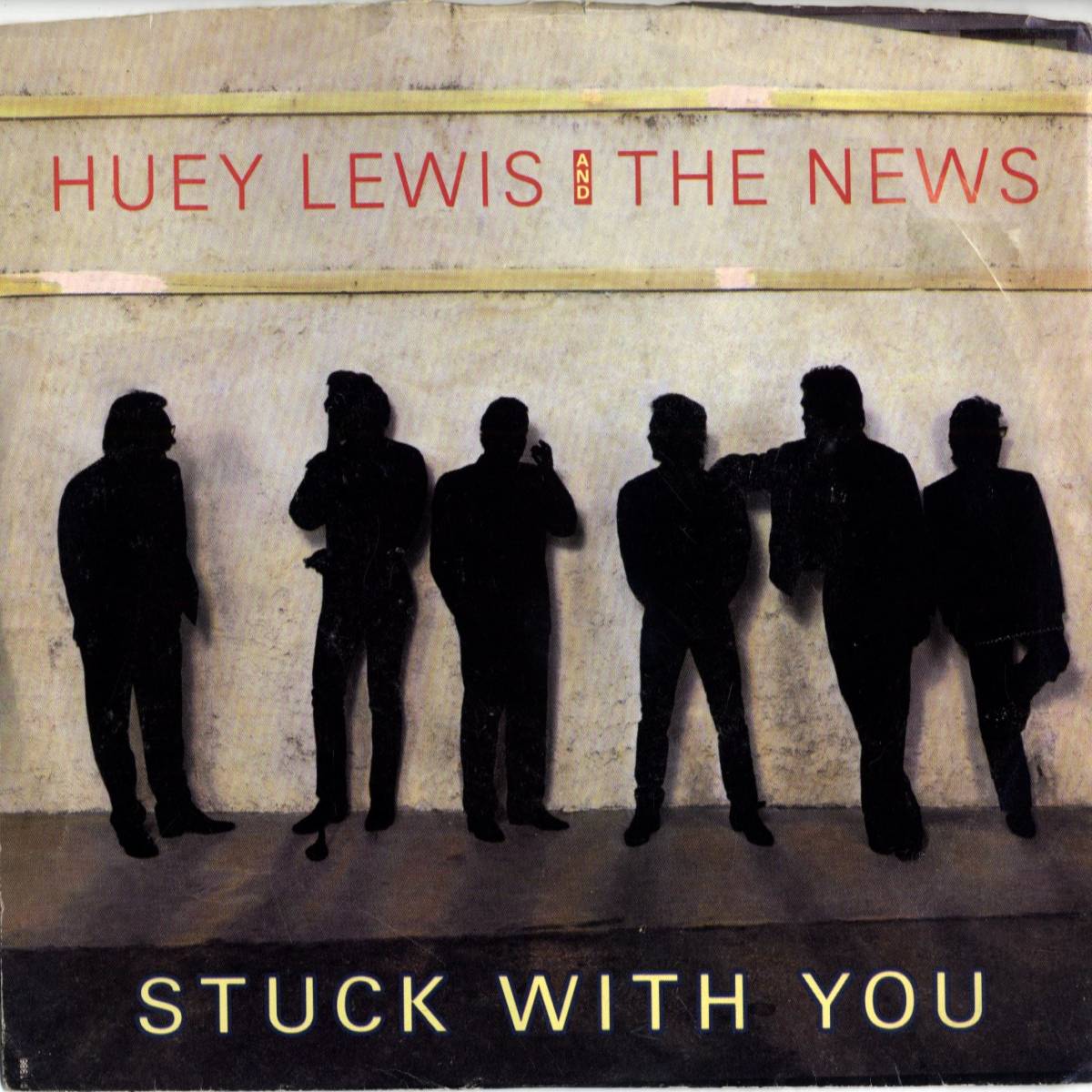 Huey Lewis & The News 「Stuck With You/ Don't Ever Tell Me That You Love Me」 米国CHRYSALIS盤EPレコード_画像1