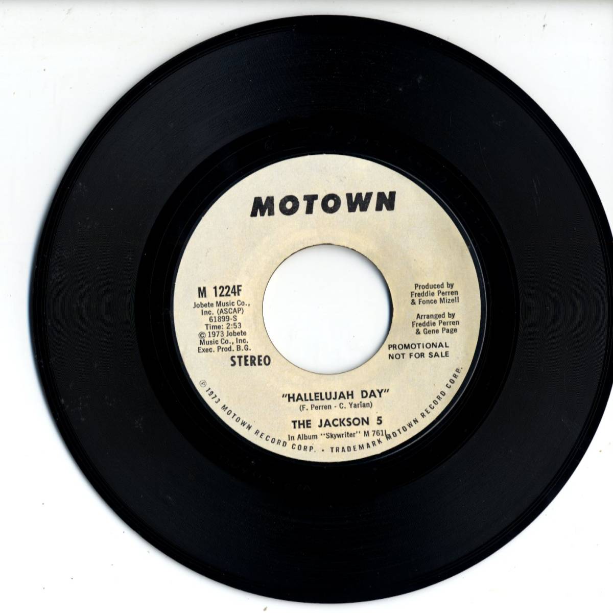 Jackson 5 「Hallelujah Day」　米国MOTOWN盤プロモ用EPレコード_画像1