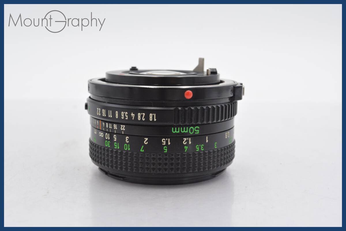 ★極上美品★ キヤノン Canon NEW FD 50mm F1.8 レンズフィルター付 ★完動品★ 同梱可 #tk2723の画像2