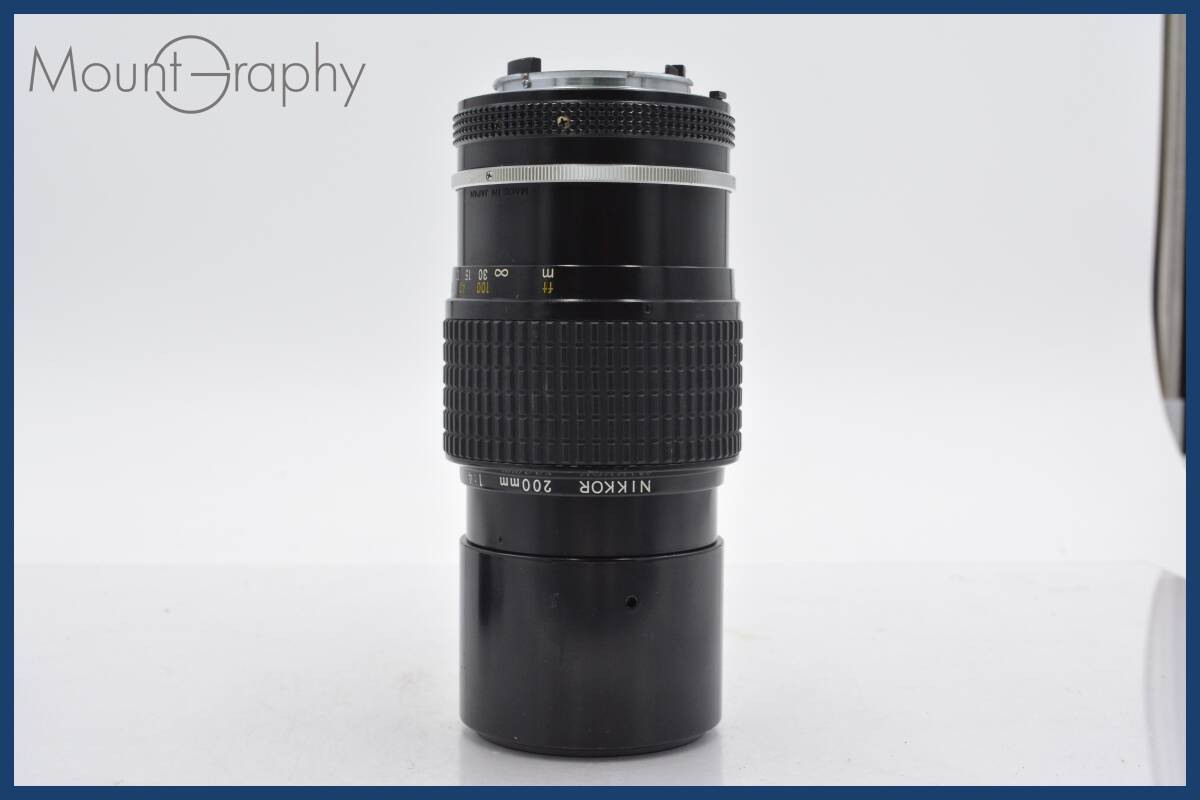 ★極上美品★ ニコン Nikon NIKKOR 200mm F4 Ai 後キャップ&レンズフィルター付 ★完動品★ 同梱可 #tk2758_画像3