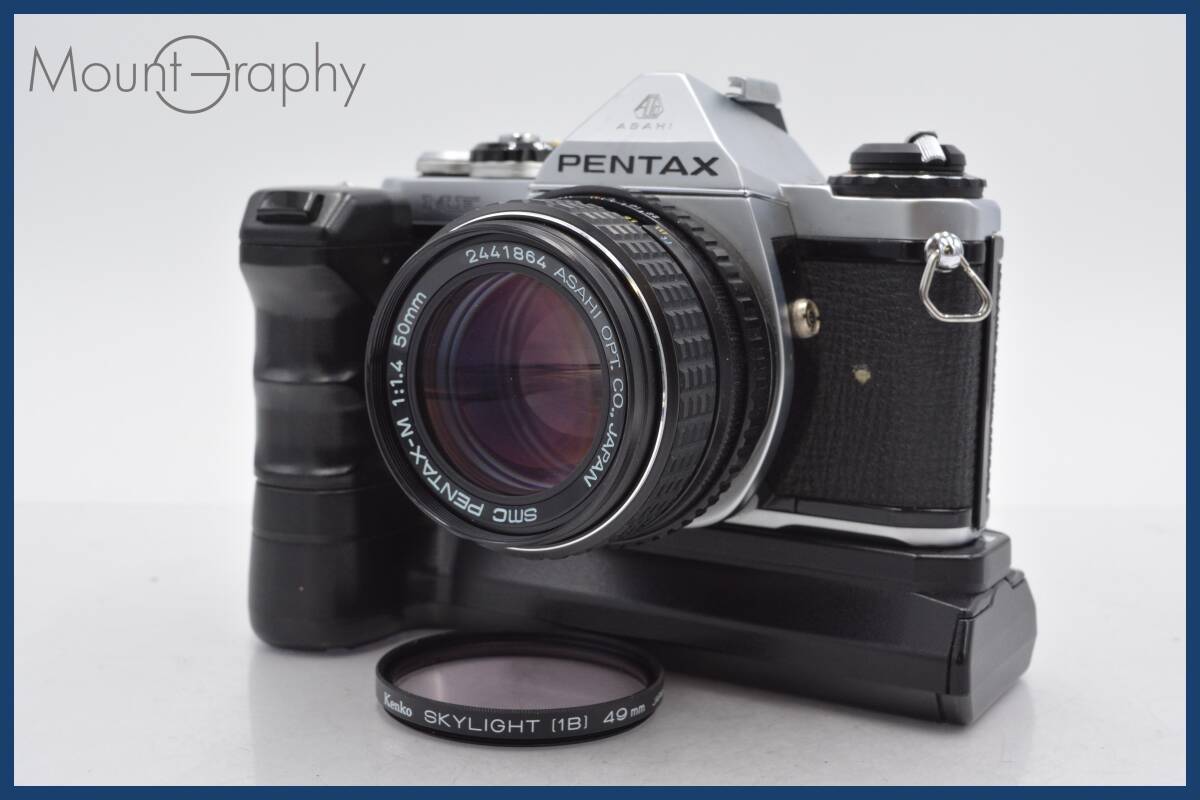 ★極上美品★ ペンタックス PENTAX ME + SMC PENTAX-M 50mm F1.4 + WINDER レンズフィルター付 同梱可 #tk2763_画像1