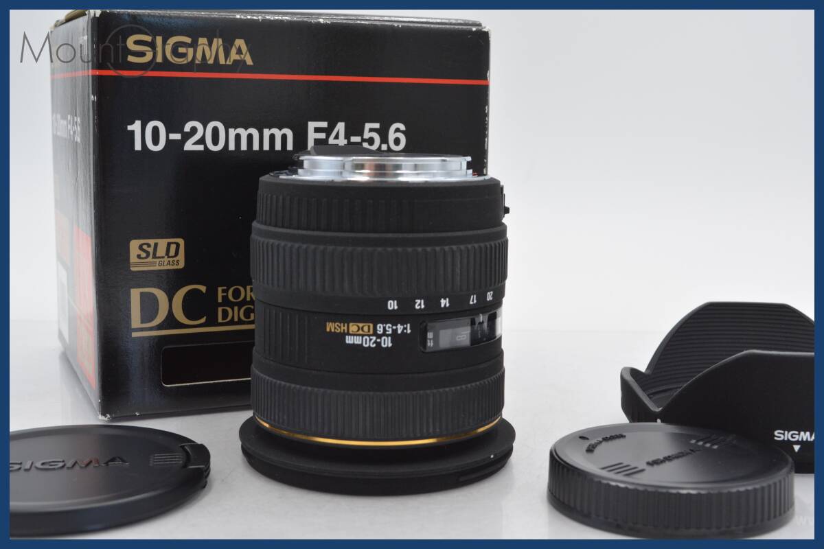 ★極上美品★ シグマ SIGMA 10-20mm F4-5.6 EX DC 元箱、説明書、前後キャップ、フード付 キヤノンEF★完動品★ 同梱可 #tk2989_画像2