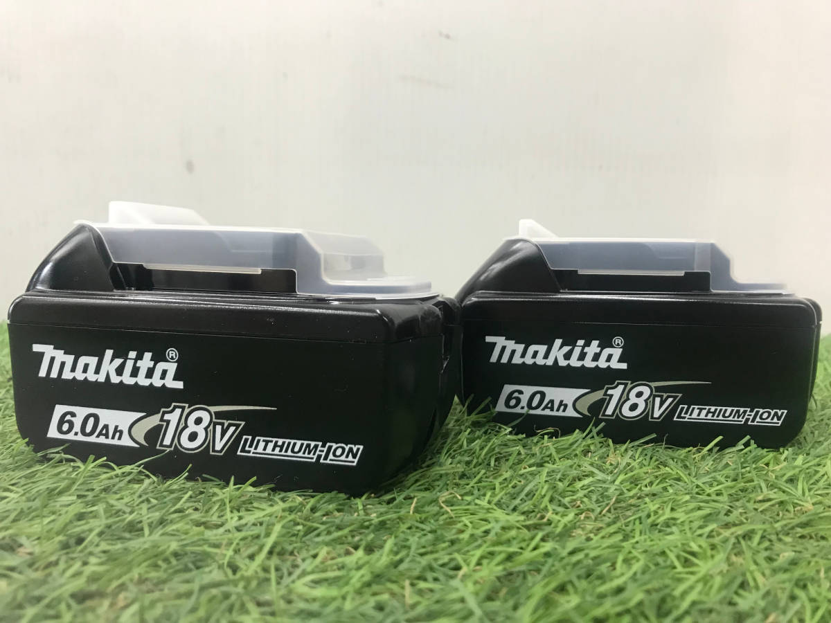 【未使用品】makita(マキタ) 18V6.0Ahリチウムイオンバッテリー残量表示付 BL1860B 2個セット IT7R2TZC9PXW
