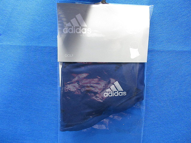 新品 adidas/アディダス UVカット AEROREADYフェイスカバー HA5931 DI126 ダークブルー　※ネコポス便対応_画像1