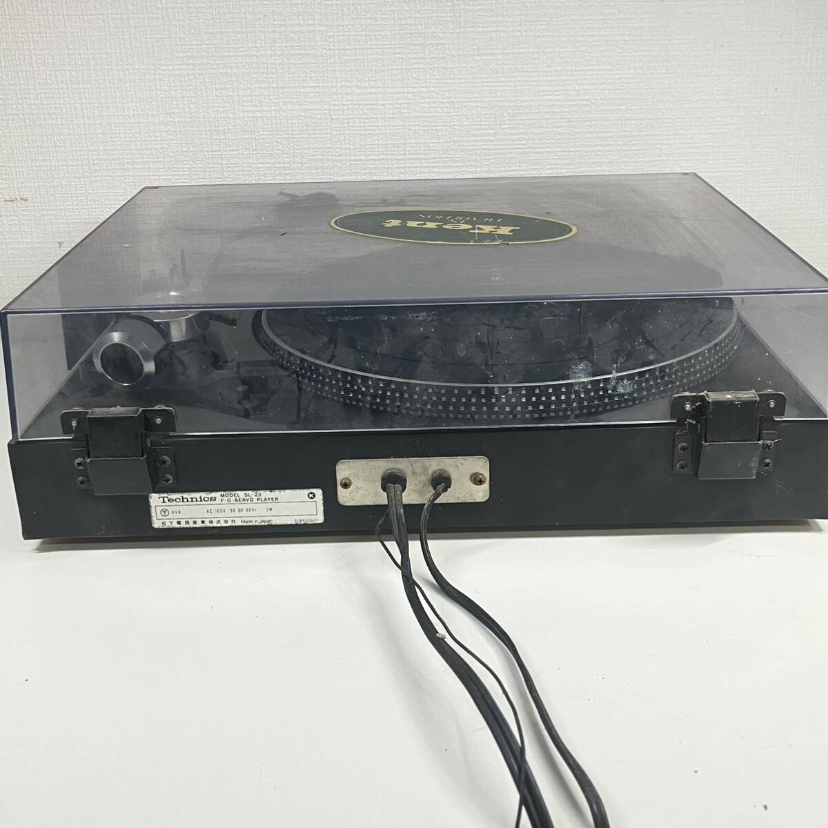 1円〜 3T Technics テクニクス ターンテーブル レコードプレーヤー SL-23 通電確認済み（円盤回転しません） 昭和レトロ 音響機器_画像9