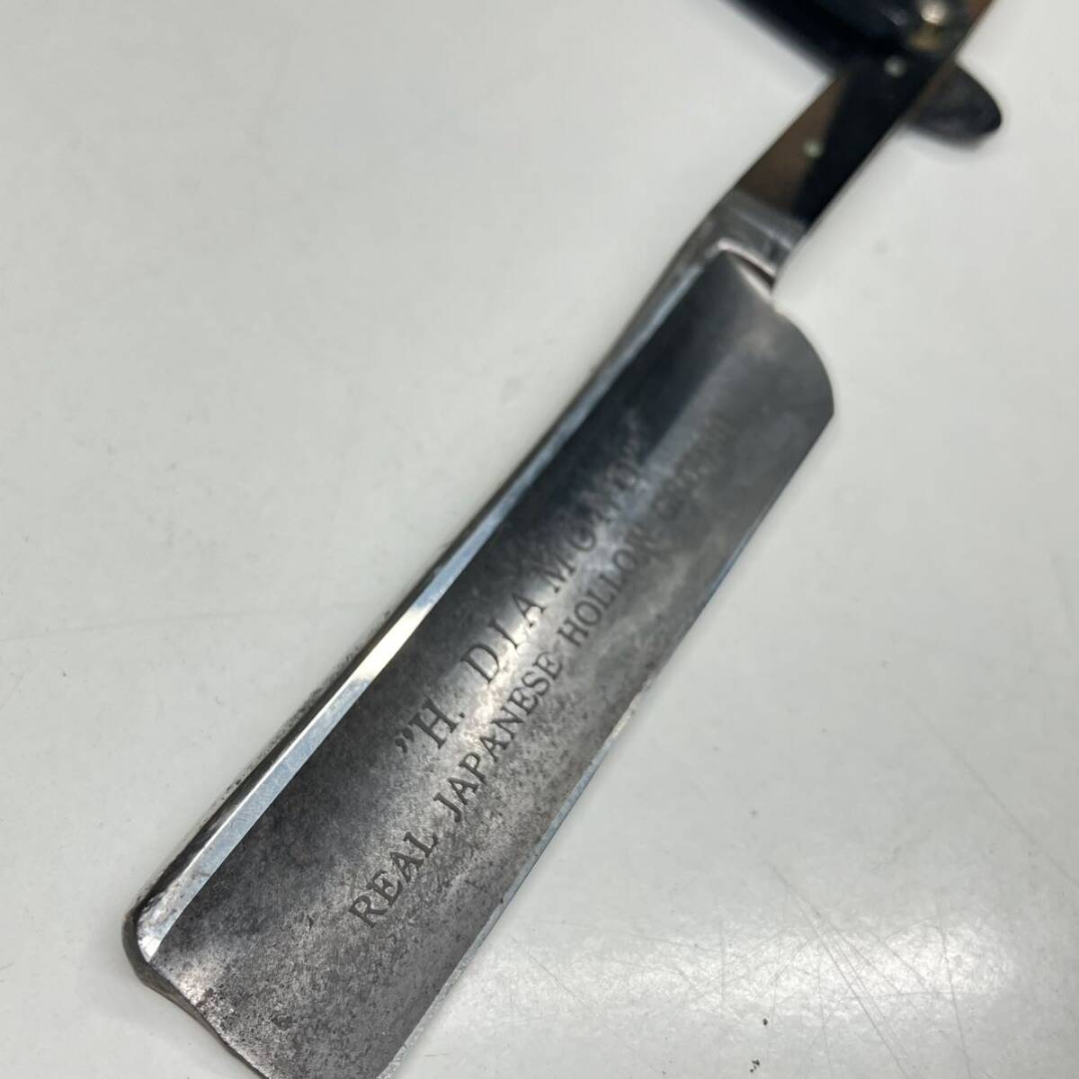 1円〜 3F SOLINGEN ROBUSOW 西洋剃刀 87-10 1/2 6/8 SILVER-STEEL カミソリ CUTLERY WORKS ゾーリンゲン ロブソ H.DIAMOND 折りたたみ式の画像6