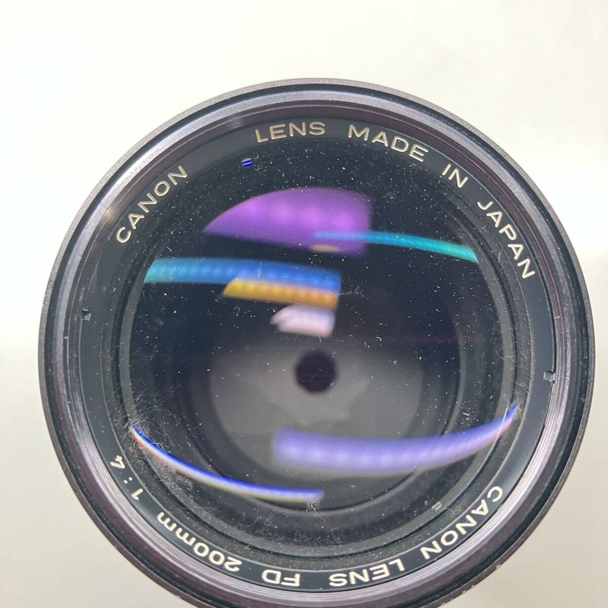 1円〜 3F キャノン Canon 望遠レンズ FD 200mm 1:4 CANON LENS 21655 レンズカバー 外箱付き 動作良好 f/4.0 カメラレンズ 交換レンズ の画像5