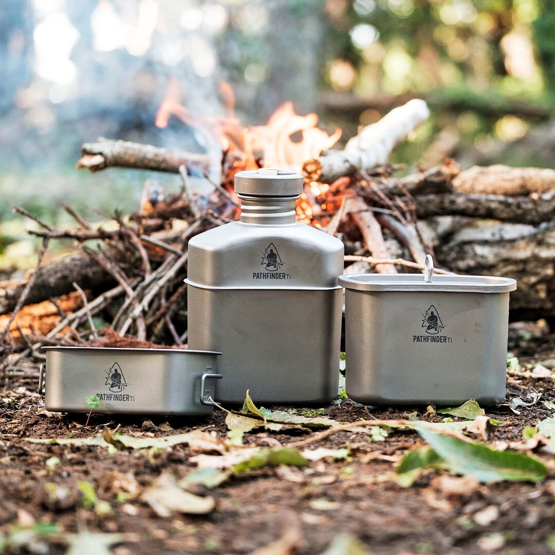 PATHFINDER TITANIUM CANTEEN COOKING KIT / パスファインダーチタンカンティーン クッキング　キット　新品未使用　展示品