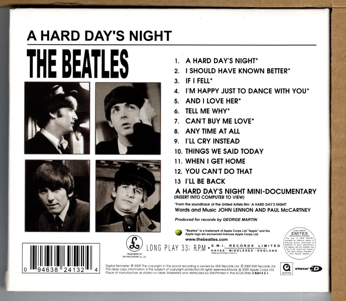 【中古CD】BEATLES / A HARD DAY'S NIGHT_画像2