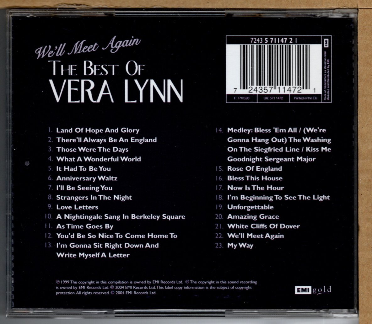 【中古CD】VERA LYNN / WE'LL MEET AGAIN　THE BEST OF_画像2