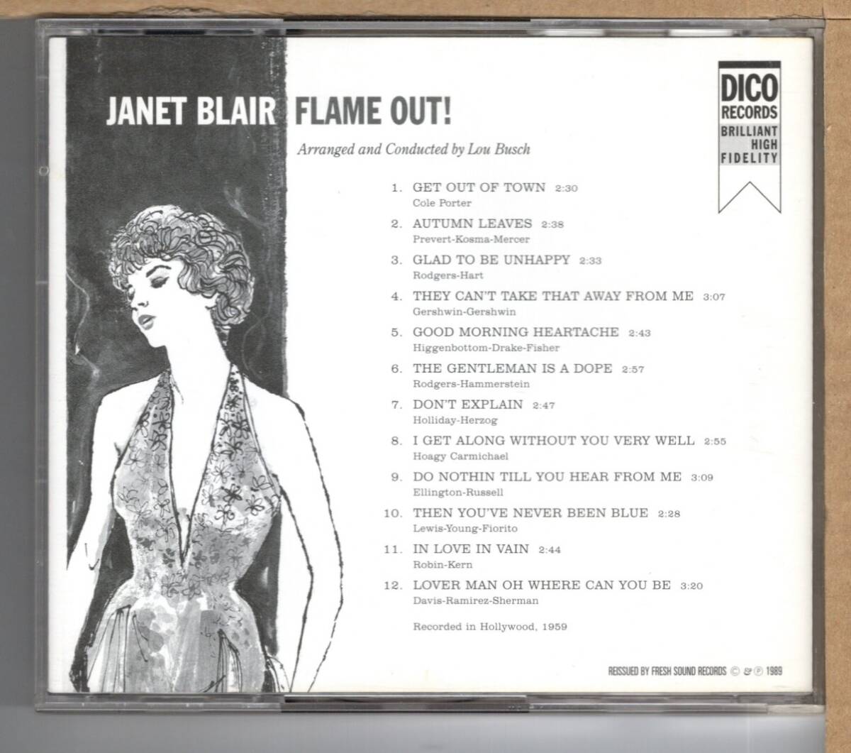 【中古CD】JANET BLAIR / FLAME OUT！の画像2