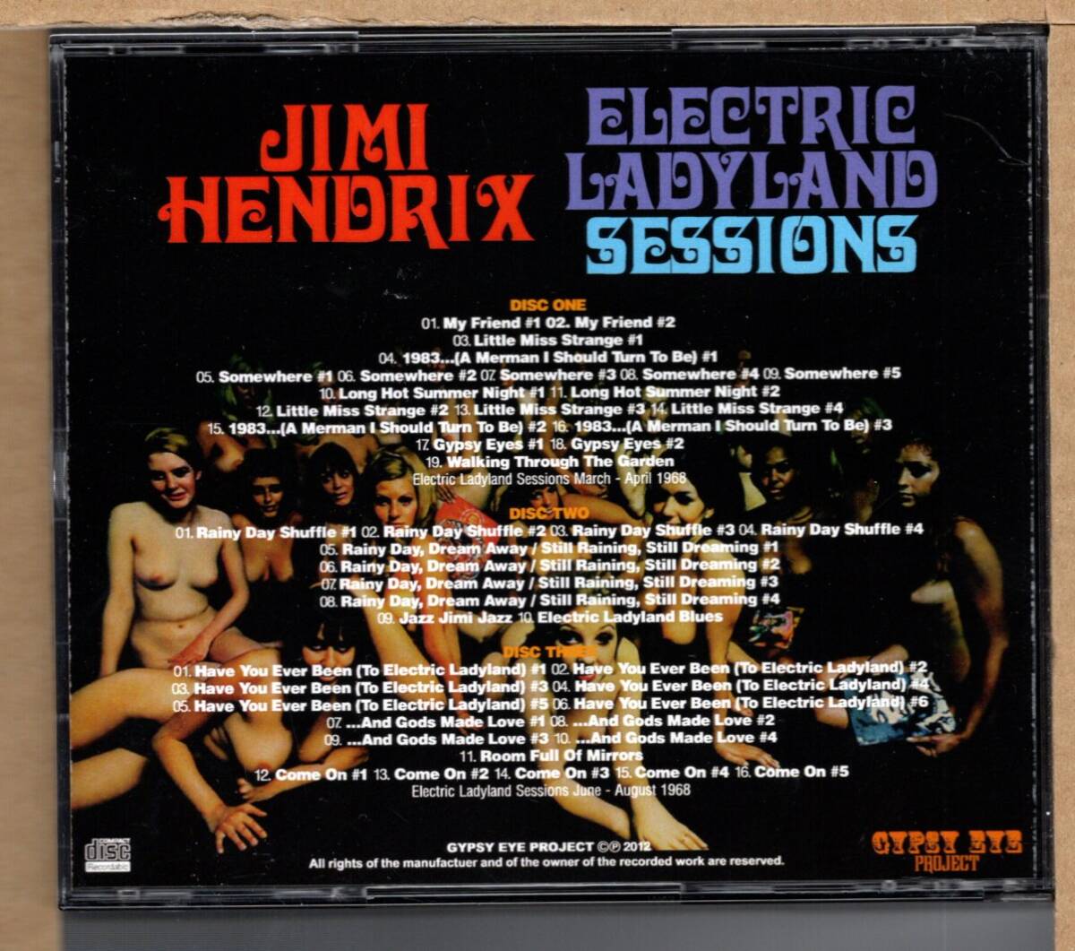 【中古CD】JIMI HENDRIX / ELECTRIC LADYLAND SESSIONS_画像2