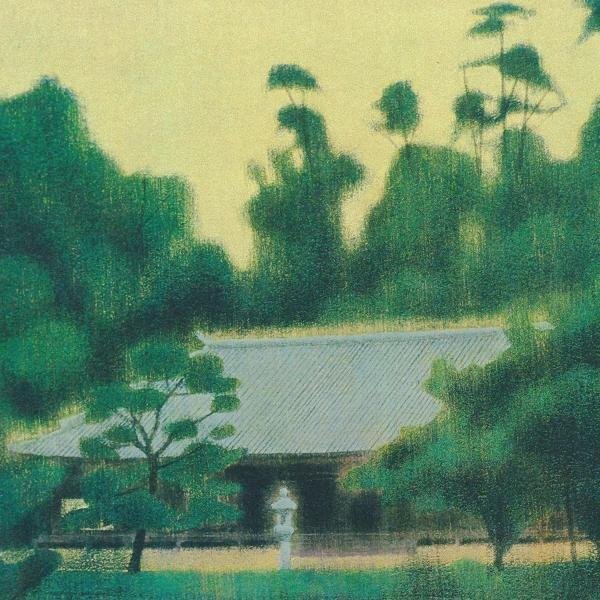 WISH】平山郁夫 「浄瑠璃寺」工芸画(岩絵の具方式) 12号 大作 WISH】平山郁夫 「浄瑠璃寺」工芸画(岩絵の具方式) 12号 大作