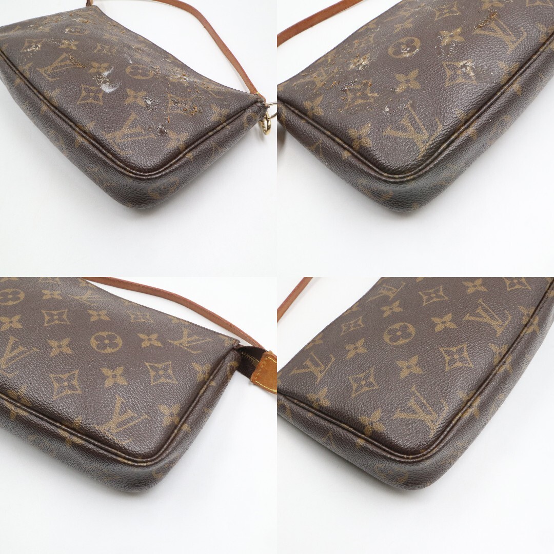 ★LOUIS VUITTON ルイヴィトン M51980 モノグラム ポシェット アクセソワール アクセサリーポーチ マルチケース ブラウン系_画像10